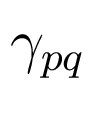 $ \gamma_{pq}$